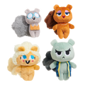 Golden Squirrels Plush Multi-Part Dog Toy