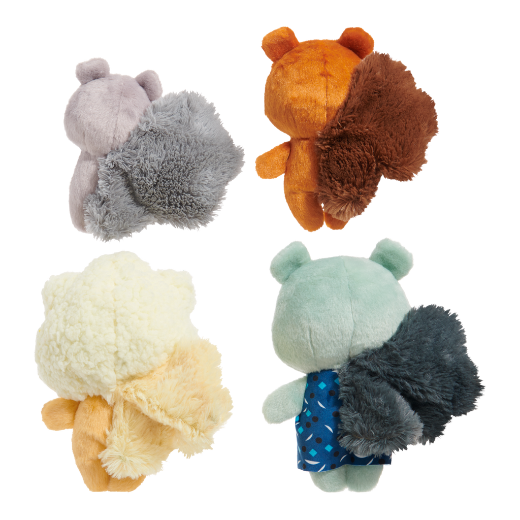 Golden Squirrels Plush Multi-Part Dog Toy