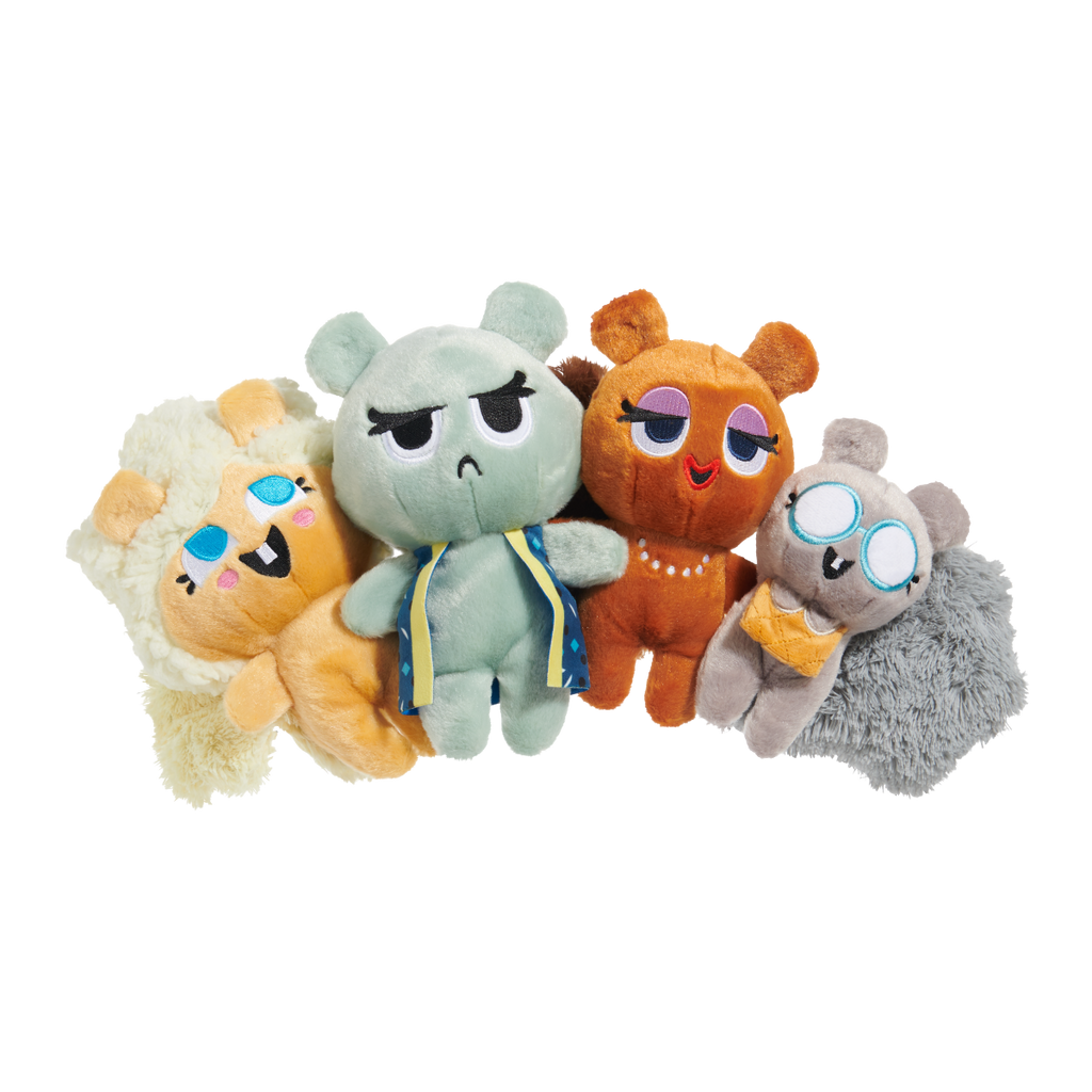 Golden Squirrels Plush Multi-Part Dog Toy